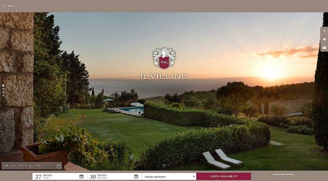 Il Villino farmhouse accommodation near Castellina in Chianti
